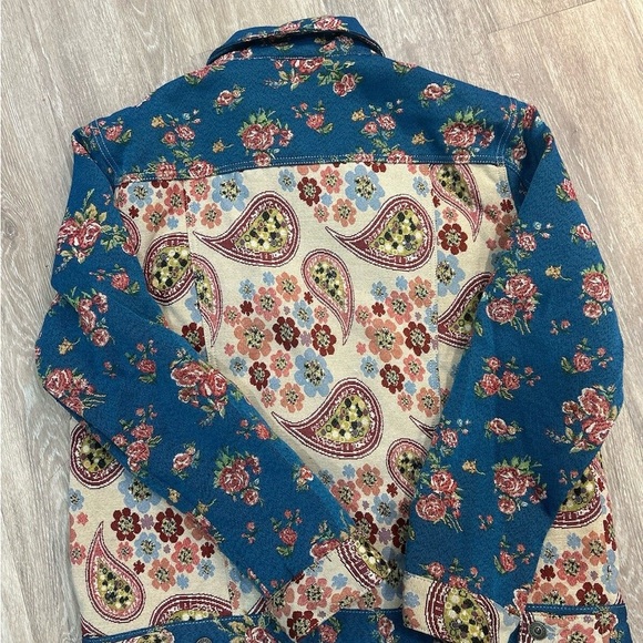 Valabasas "Picasso" Jacket multicolored paisley and floral design sz M - Picture 4 of 12